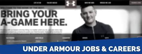under armour careers application